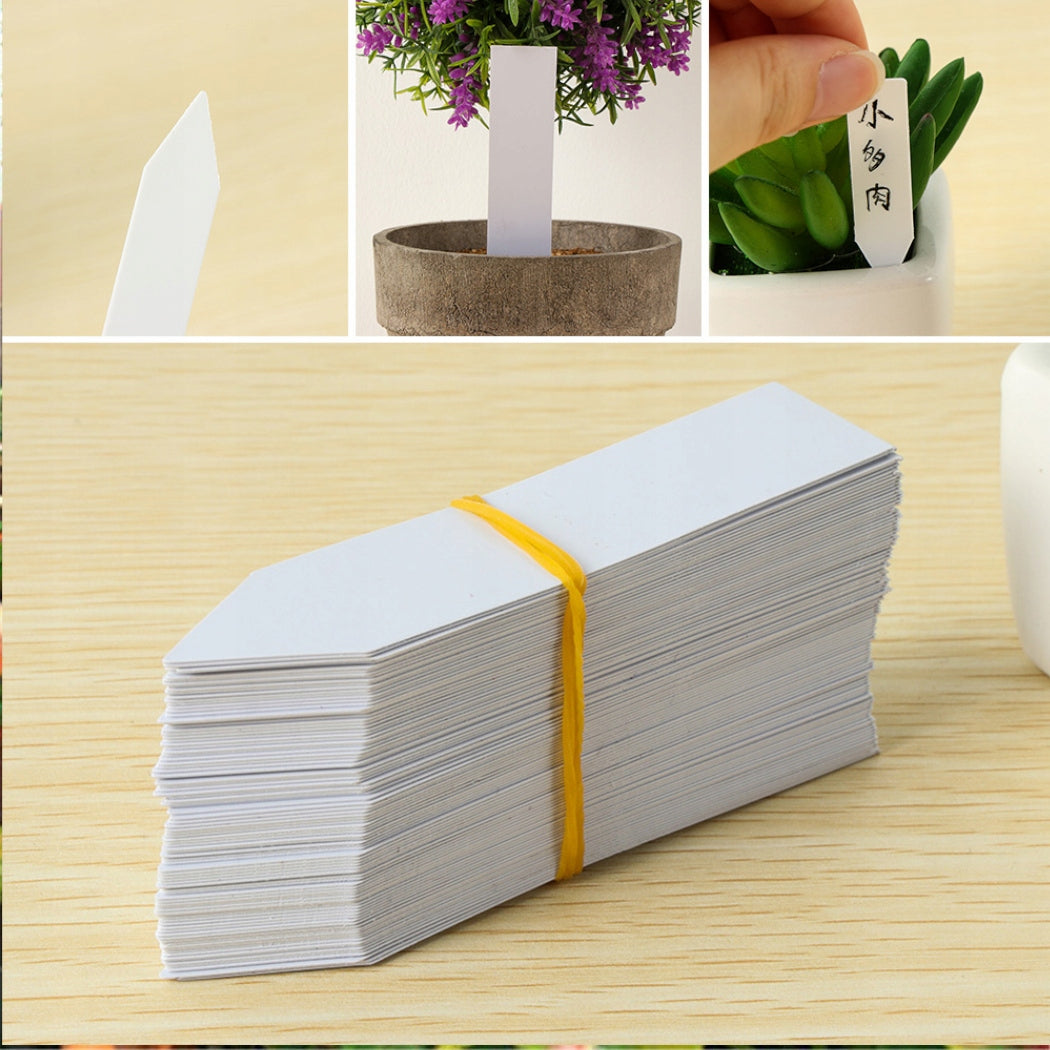 PLANT MARKERS PLASTIC PVC PLUG-IN PLATES LABELS 100 pcs Product weight with unit packaging 0.1 kg