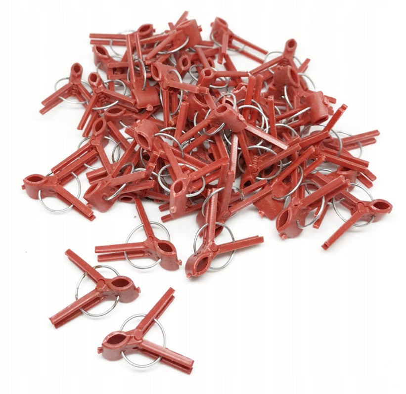 PLANT VACCINATION CLIPS PLASTIC ROUND GARDEN HOLE 100PCS WW Packaging status original