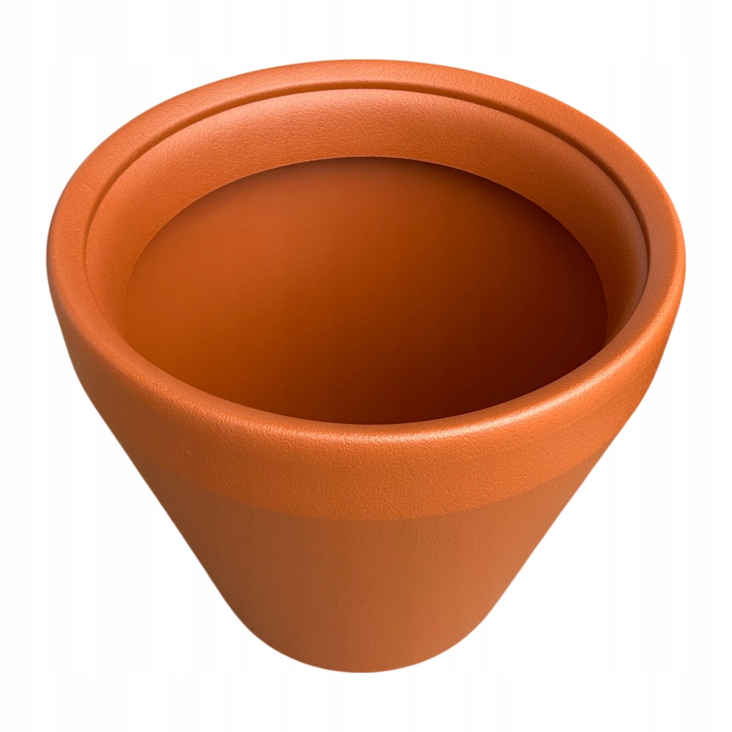 PLANTER 40 CM LARGE GARDEN PLASTIC POT FOR BALCONY TERRACE BRICK Color brown