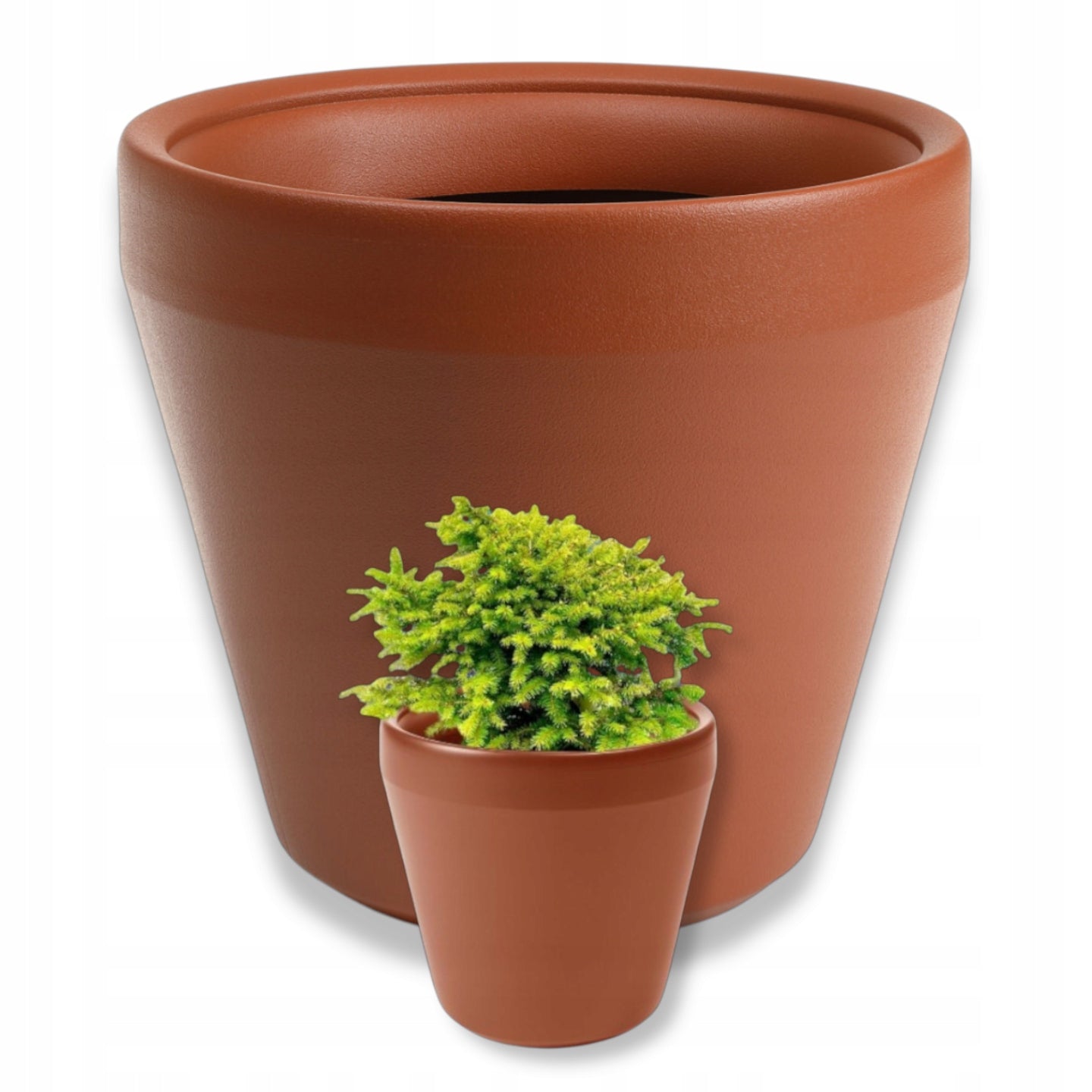 PLANTER 54 CM LARGE GARDEN PLASTIC POT FOR BALCONY TERRACE BRICK