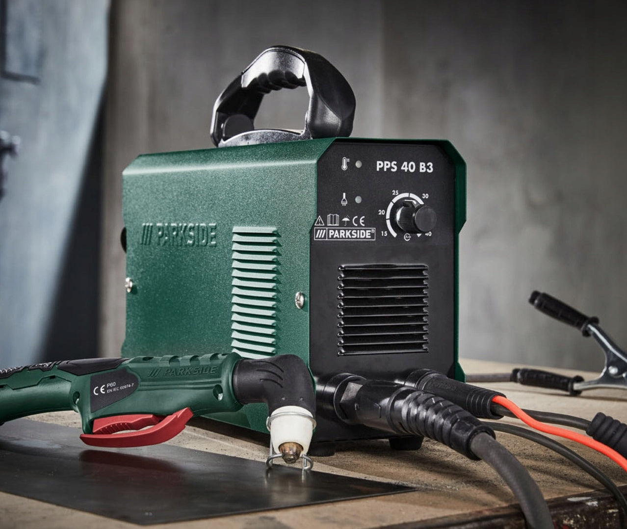 PLASMA CUTTER FOR METAL PARKSIDE PPS 40 B3 3x BURNERS + 3x ELECTRODES Packaging status original