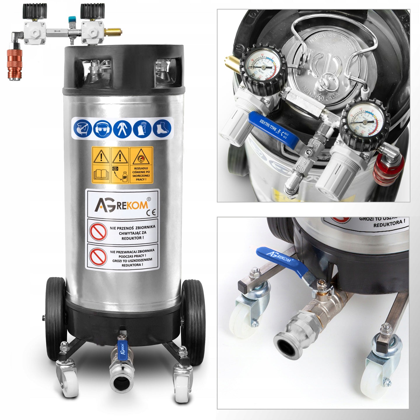 PLASTERING UNIT FOR GYPSUM MORTARS EMULSION multifunctional tool Manufacturer code tynk-dw-pod18_farba_agregat_szlifierka_wiel