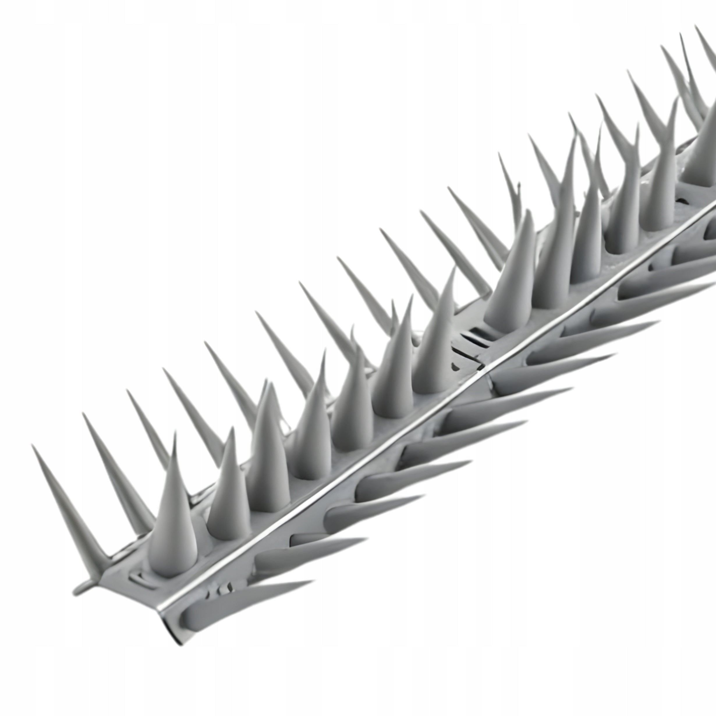 PLASTIC BIRD SPIKES x10 ANTI-BIRD STRIP GREY ANTHRACITE Strong Certificates of conformity CE
