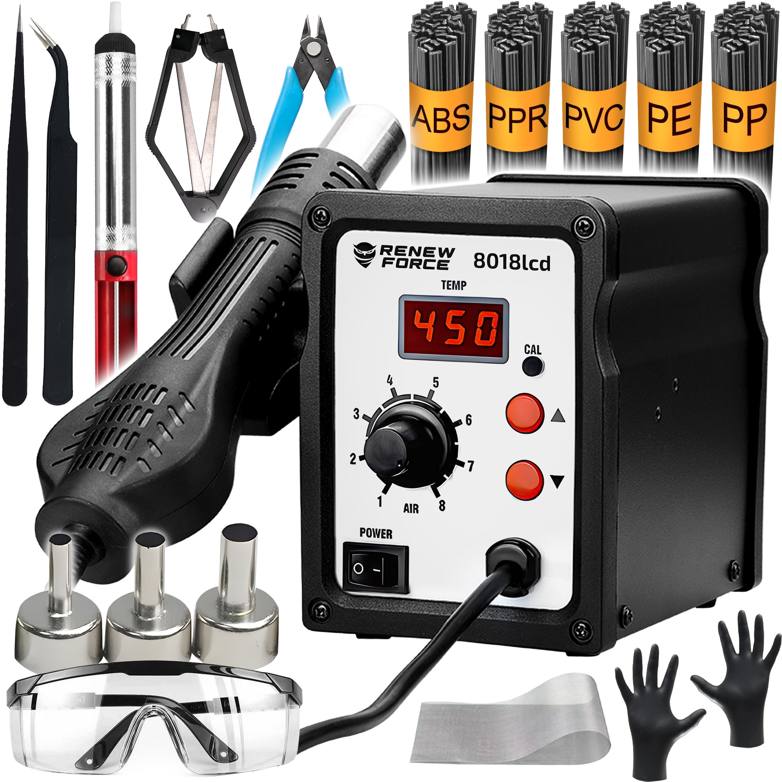 PLASTIC WELDING MACHINE KIT SOLDERING STATION PLASTIC WELDING MACHINE 0,5 BINDERS