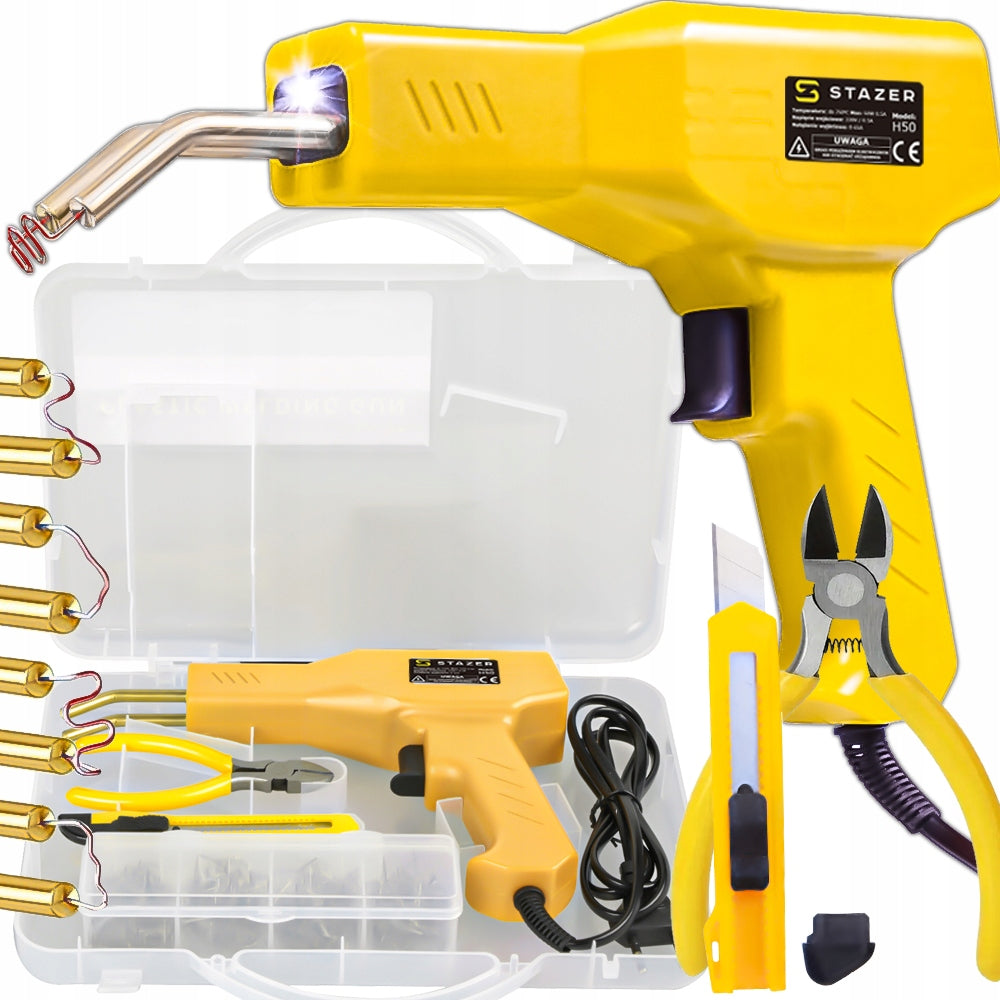 PLASTIC WELDING MACHINE SOLDERING IRON WELDING MACHINE FOR PLASTIC + 500 STAPLES