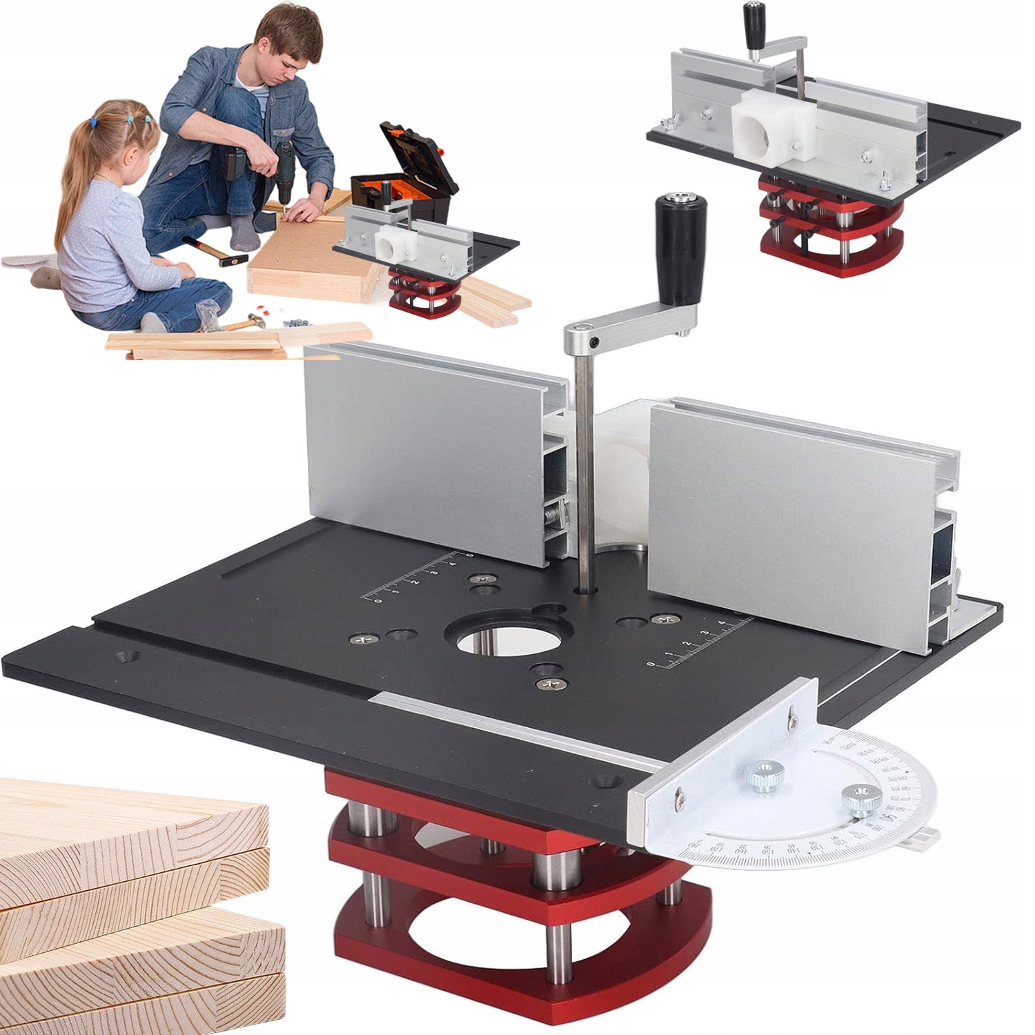 PLATE ALUMINUM TOP FOR MILLING TABLE PRECISION WOODWORKING 64-66MM