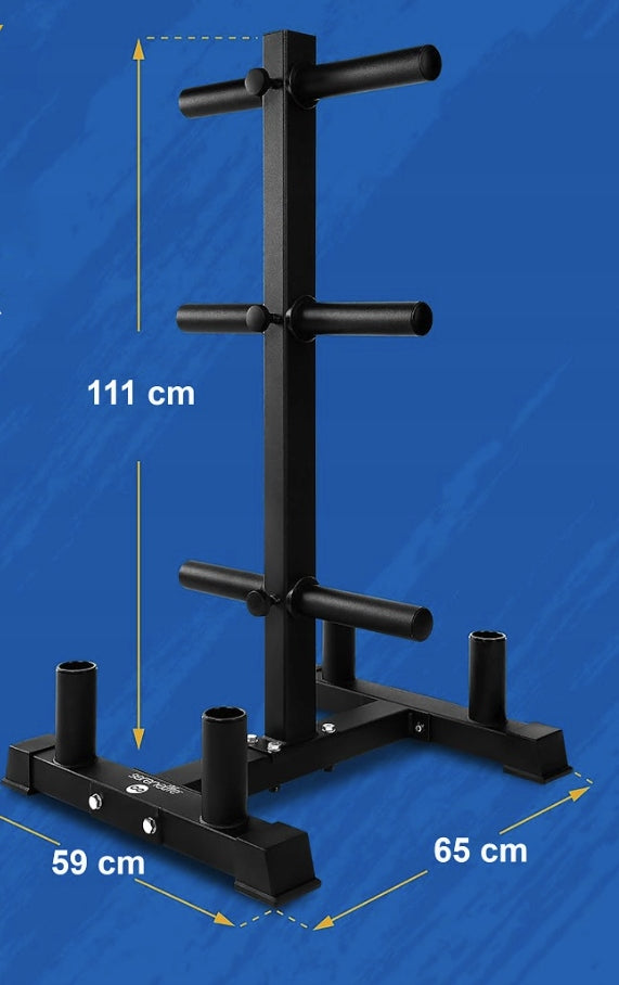 PLATE RACK NECK LOAD OLYMPIC WEIGHTS 4 HANDLES SERENELIFE Brand Serenelife