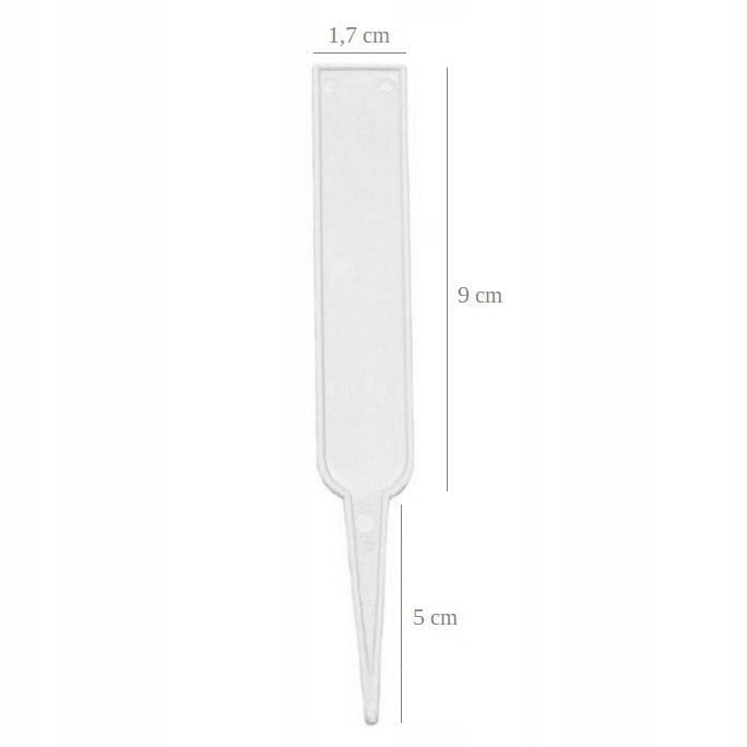 PLATES LABELS FOR DESCRIBING PLANTS SEEDINGS SET 100 pcs Color white