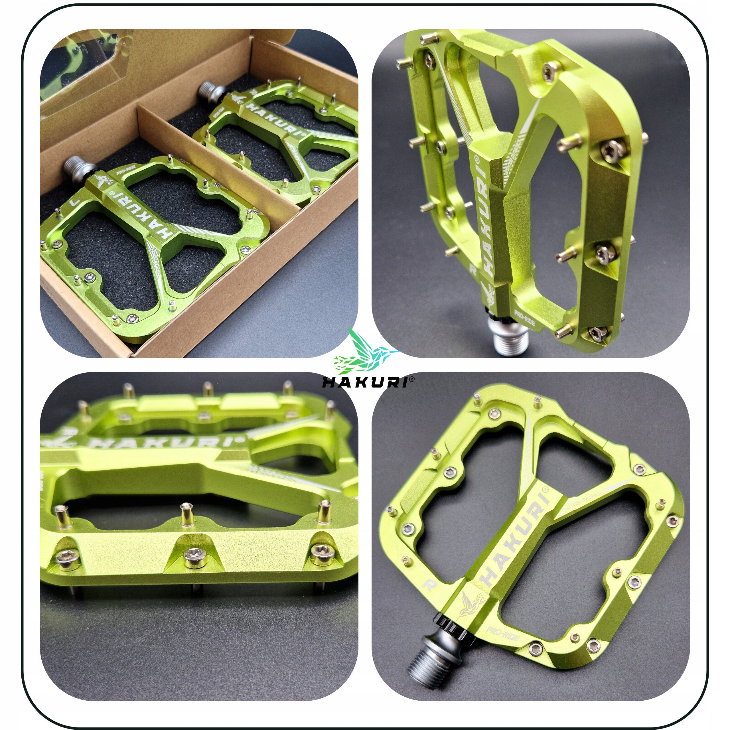 PLATFORM BICYCLE PEDALS Aluminum 3 MTB SEALED Machine Bearings Model PRO-RIDE DYNAMICS