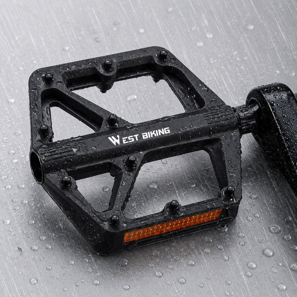 PLATFORM BIKE PEDALS NYLON LIGHTWEIGHT UNIVERSAL PINS WEST BIKING Manufacturer code R012