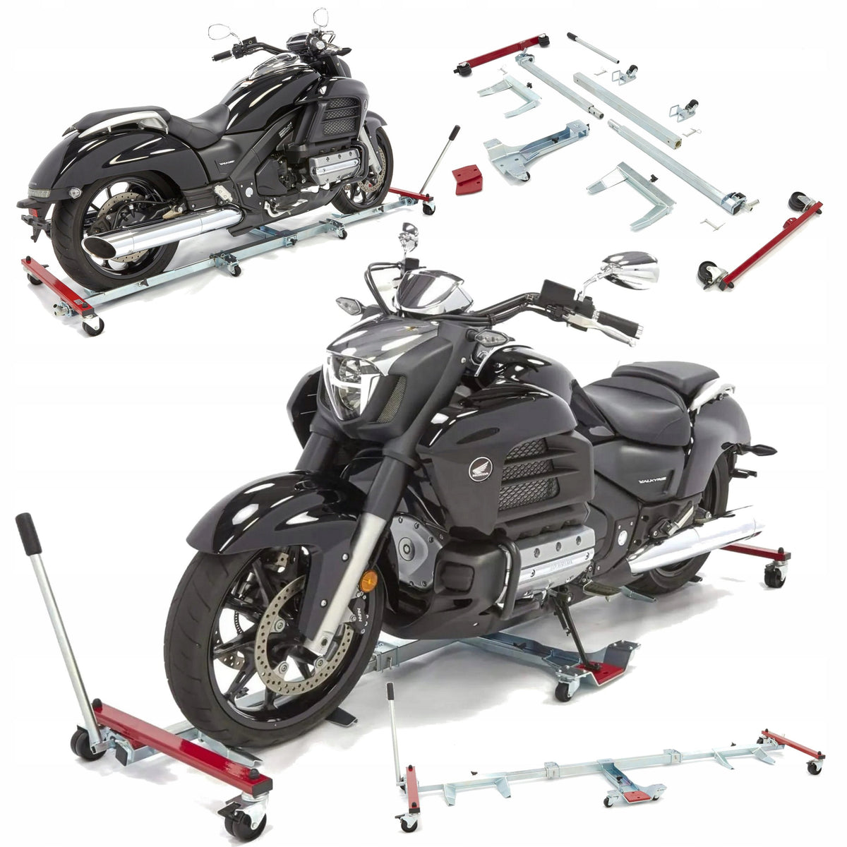 PLATFORM MANOEUVRING TROLLEY MOTORCYCLE SLIDING RAIL 450KG ACEBIKES