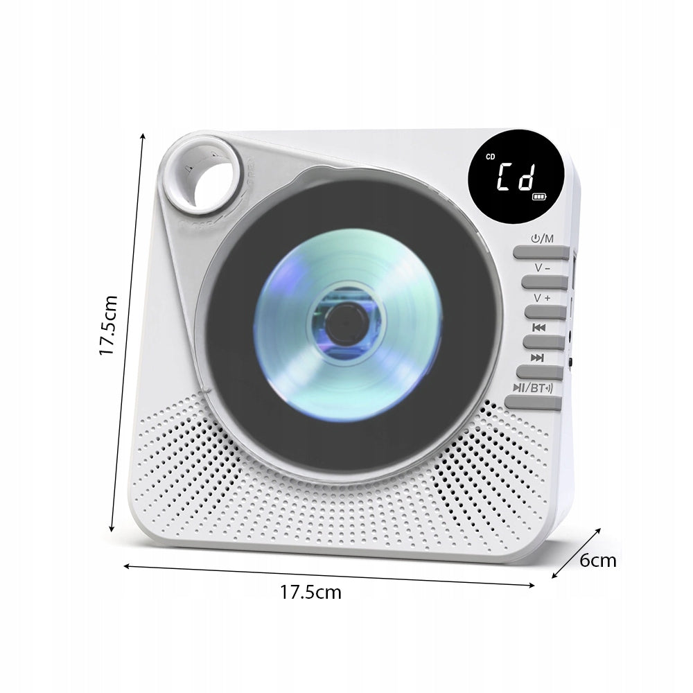 PLAYER PORTABLE CD BLUETOOTH SPEAKER RADIO EXQUISITE GIFTS DURABLE Power 25 W