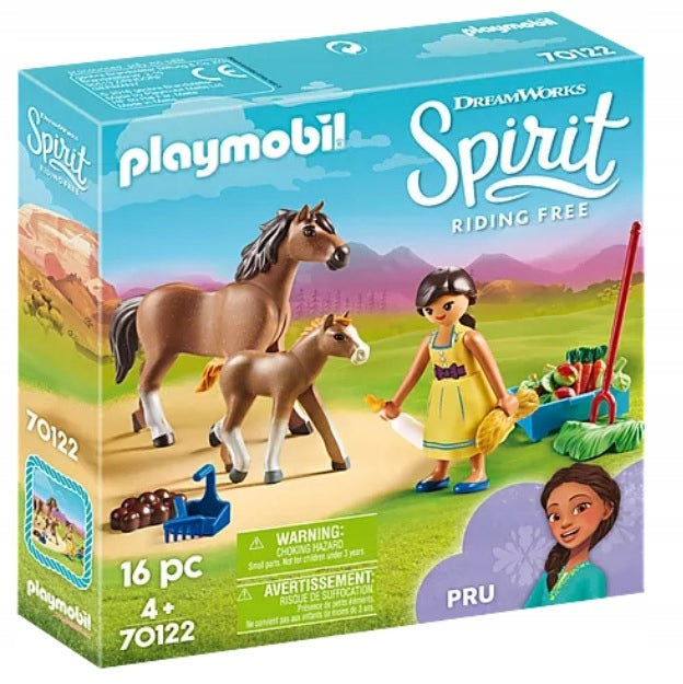 70122 PLAYMOBIL® DreamWorks Spirit, Pru ir kumelė su naujagimiu