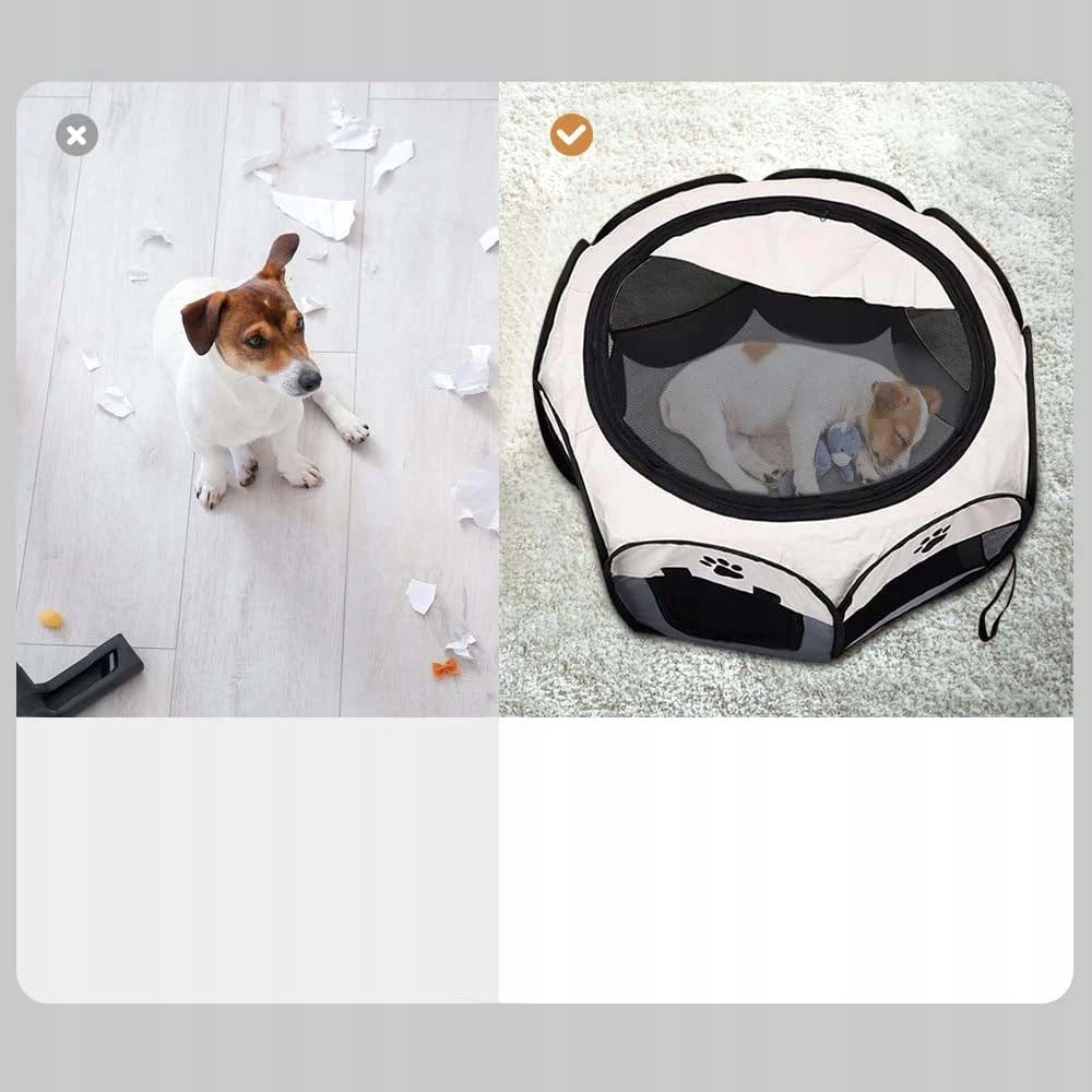 PLAYPEN FARM KENNEL CAGE FOR DOG CAT ANIMALS MATERIAL FOLDING Product height 58 cm