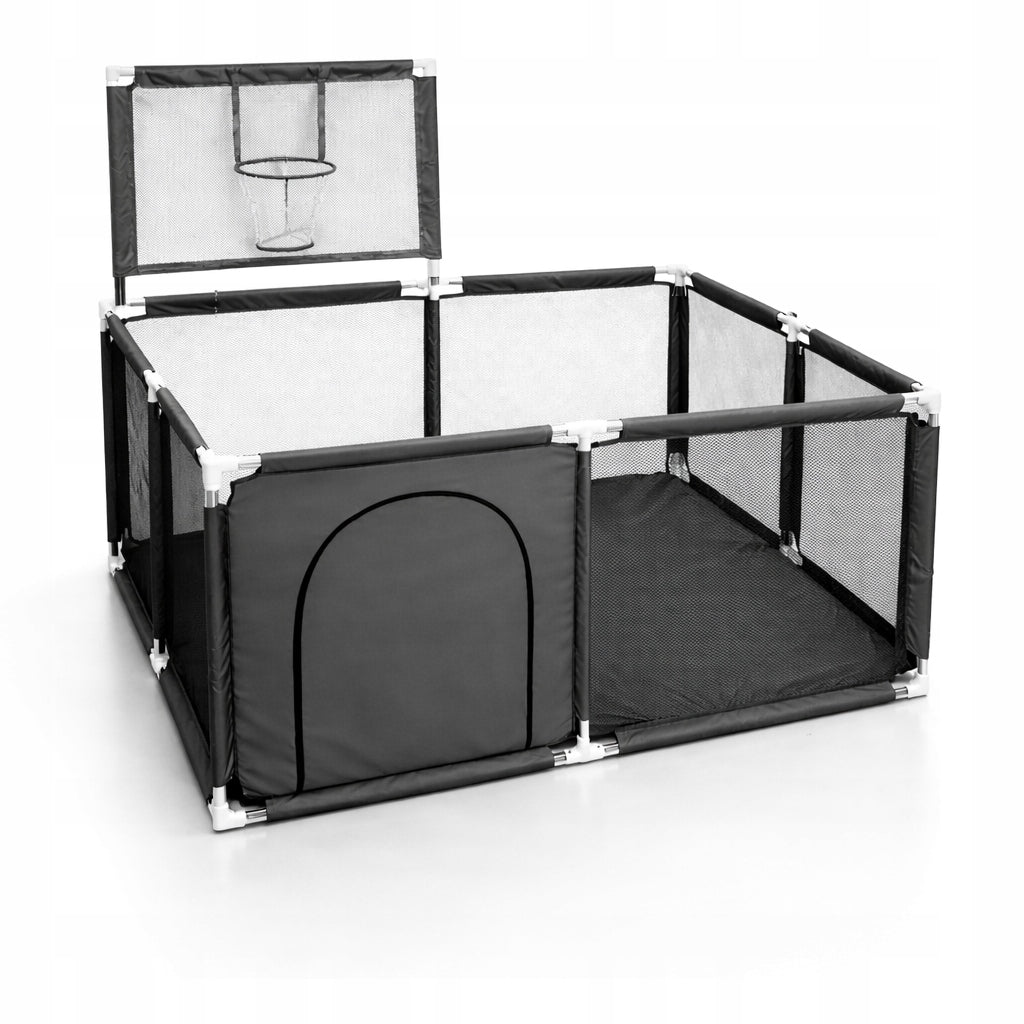 PLAYPEN FOR CHILDREN 130x130 WITH BASKET Square Toys DRY POOL + BALLS Manufacturer code kojec SUCHY BASEN 130x130 z koszem