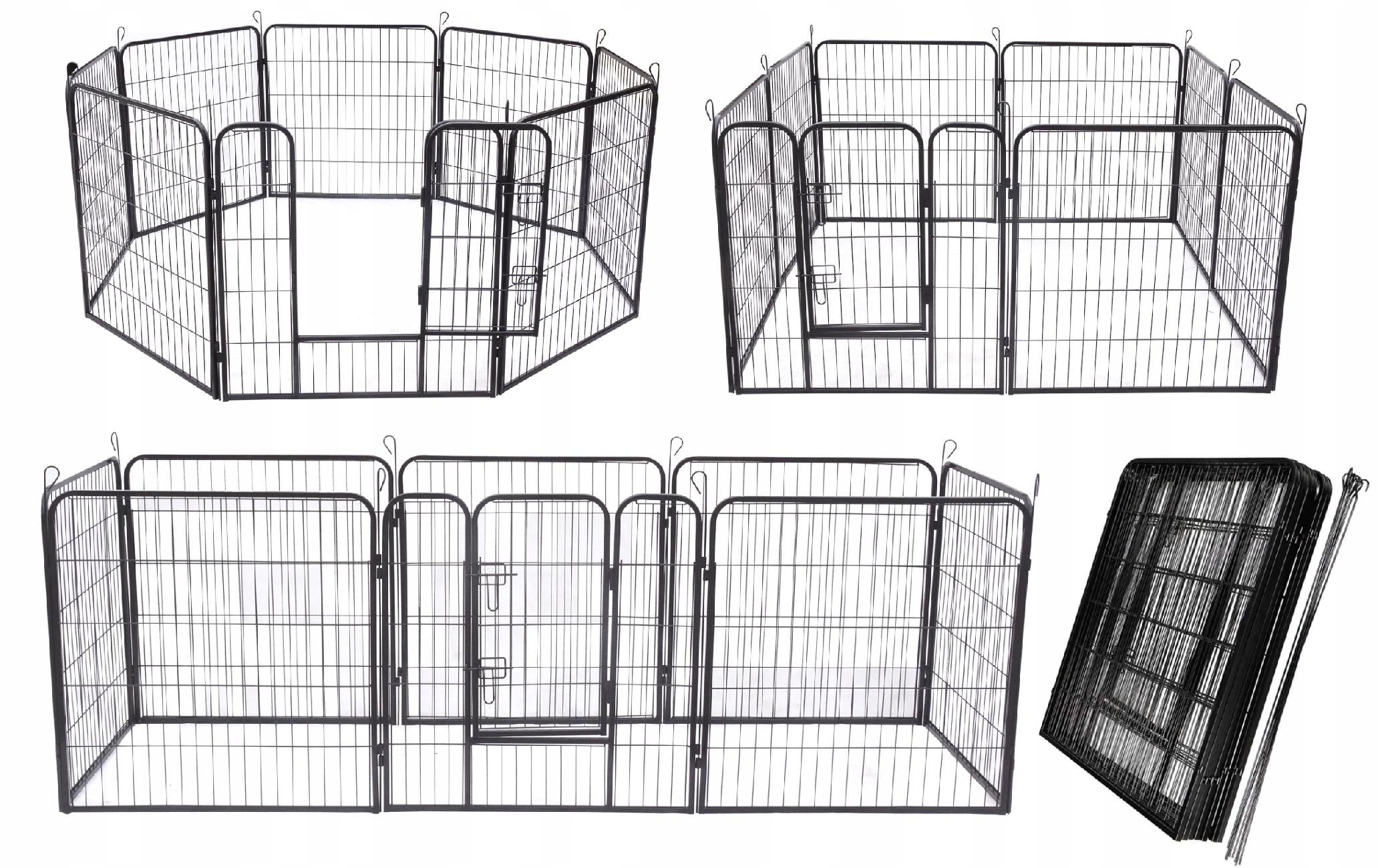 PLAYPEN FOR DOG ANIMALS MODULAR FARM CAGE CATWALK 80x100 cm 22kg