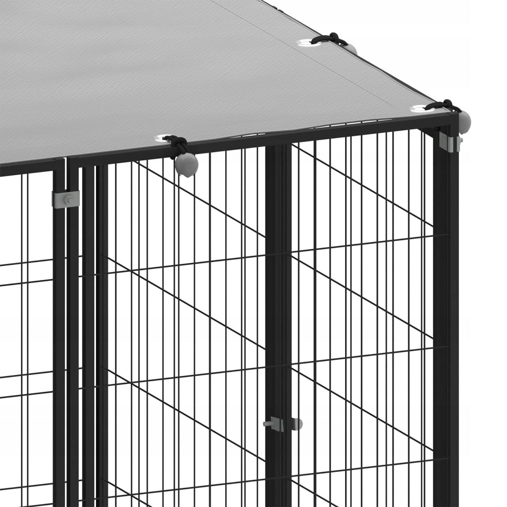 PLAYPEN FOR DOGS, BLACK, 8,47 M², STEEL Kind playpen