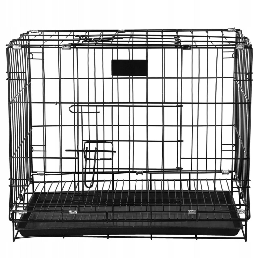 PLAYPEN KENNEL CAGE TRANSPORTER CAT ENCLOSURE FOR DOG ANIMALS BLACK 83CM Product width 60 cm