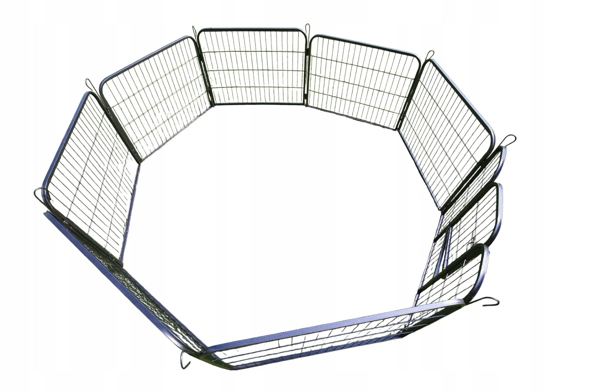PLAYPEN METAL CAGE ENCLOSURE FOR DOG RABBIT ANIMALS 8 PANELS 80X100 CM Kind playpen