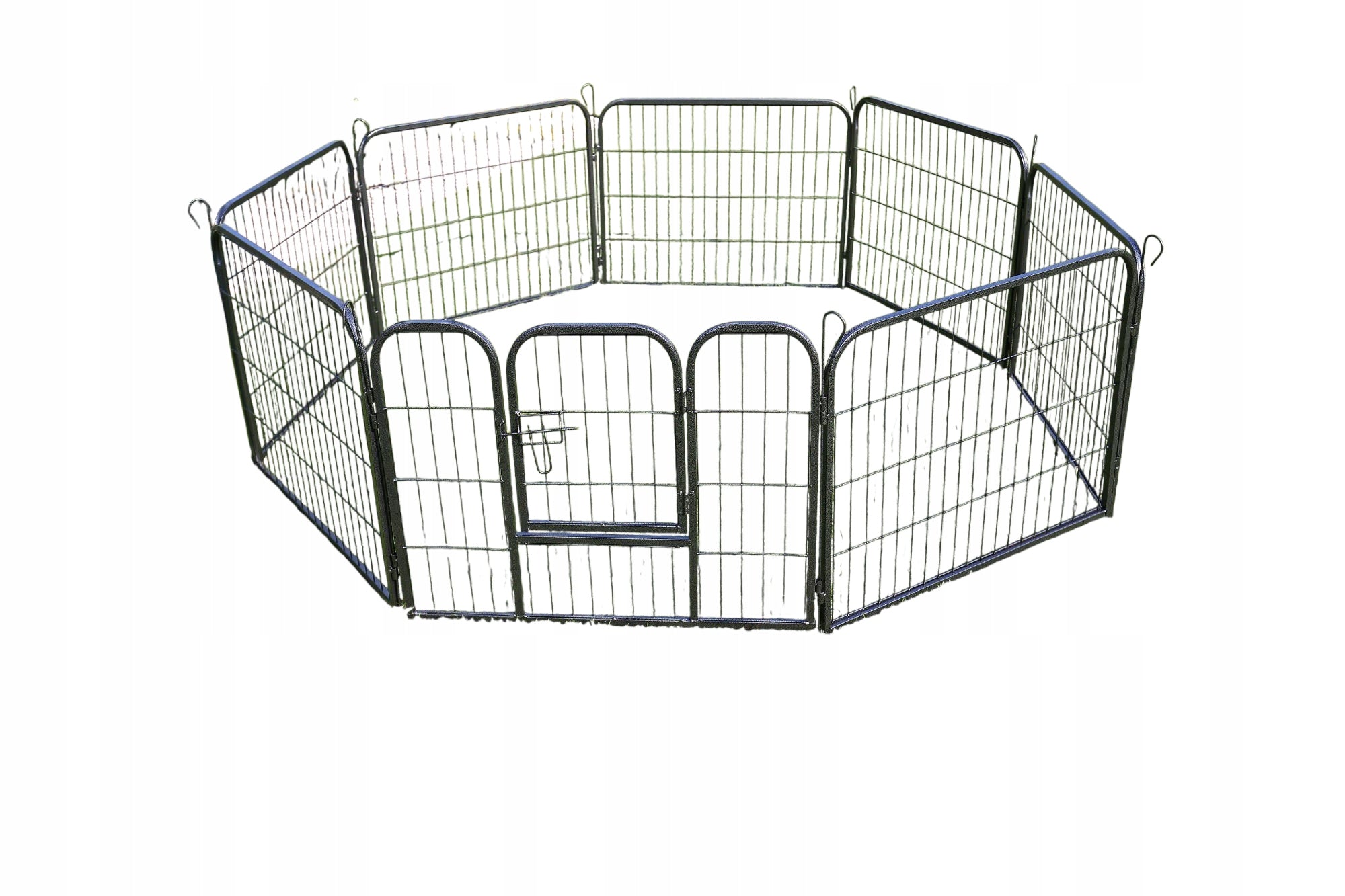 PLAYPEN METAL CAGE RABBIT ANIMAL DOG ENCLOSURE 8 PANELS 80X80 CM Product width 80 cm