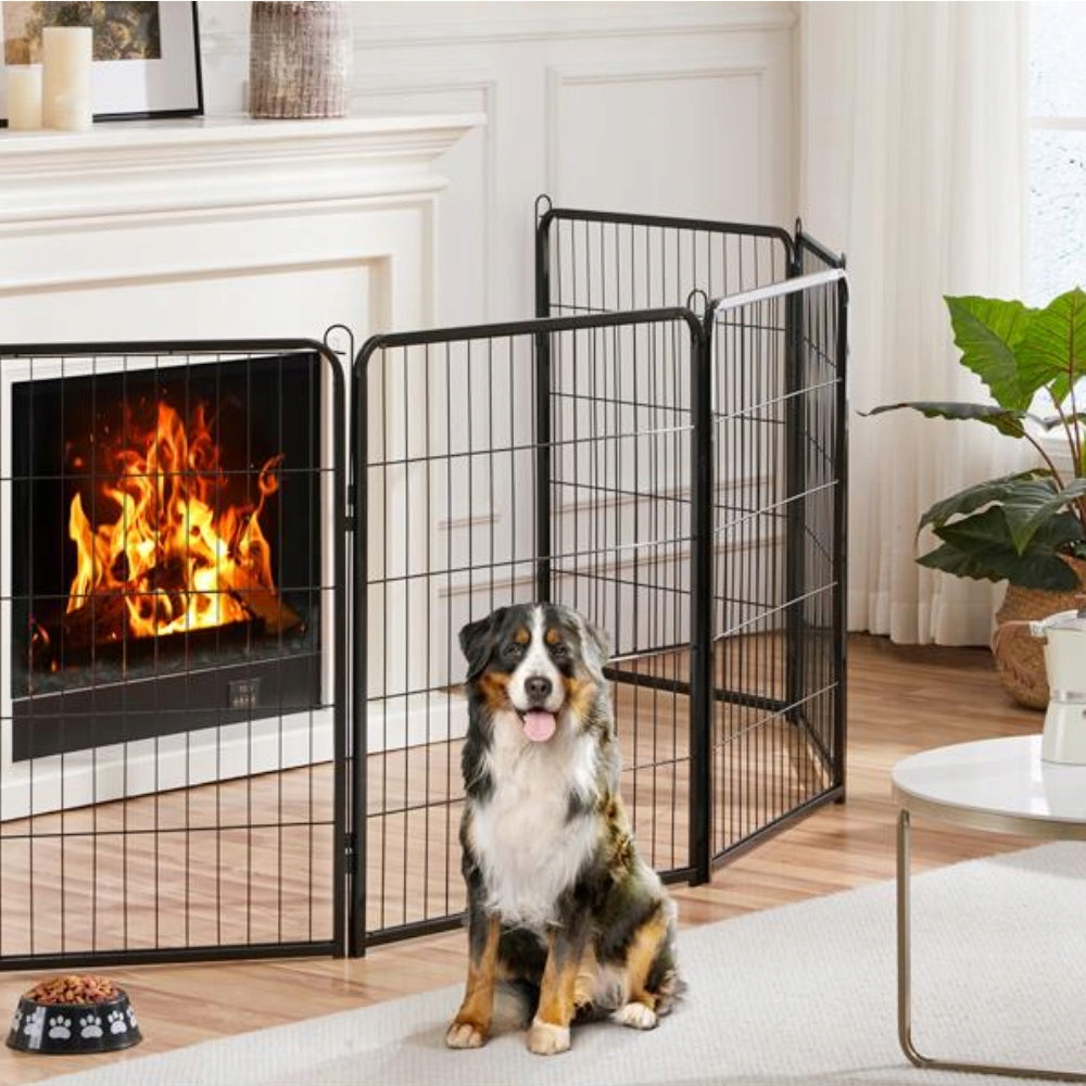 PLAYPEN METAL CATWALK FOR SMALL ANIMAL DOGS ADJUSTABLE 6 PCS. 108x54x80 Product width 54 cm