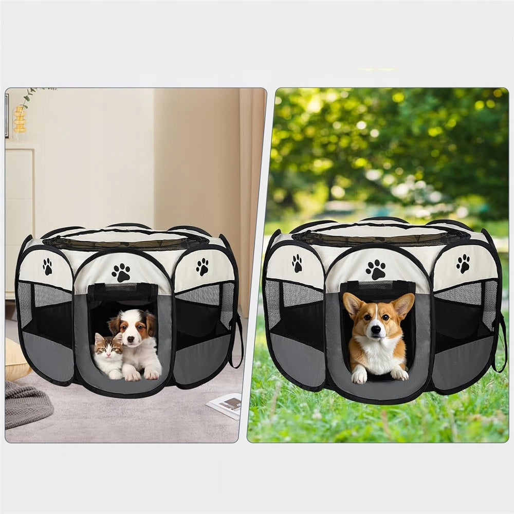 PLAYPEN TEXTILE MATERIAL SMALL DOG 74X74X43CM FOR HOME FOLDING WATERPROOF Kind cage