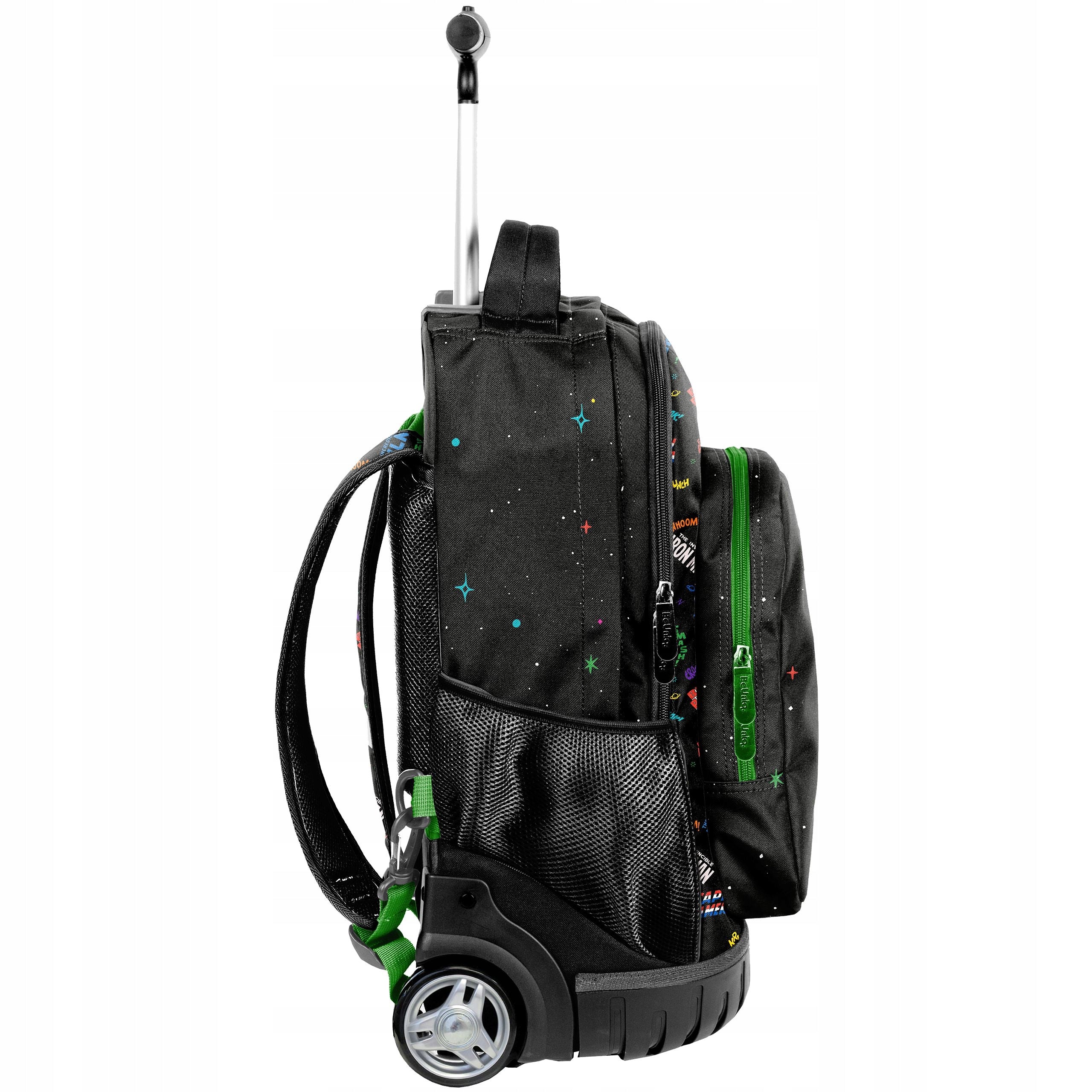 Schulrucksack auf Rollen Paso BeUniq Marvel Comics, schwarz