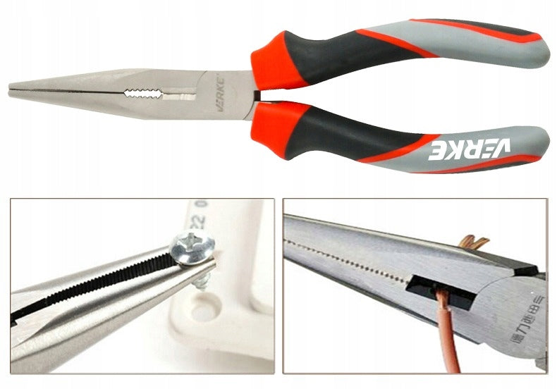 PLIERS ELONGATED SIMPLE PLIERS LONG 180mm UNIVERSAL STRONG SOLID Additional information hardened jaws