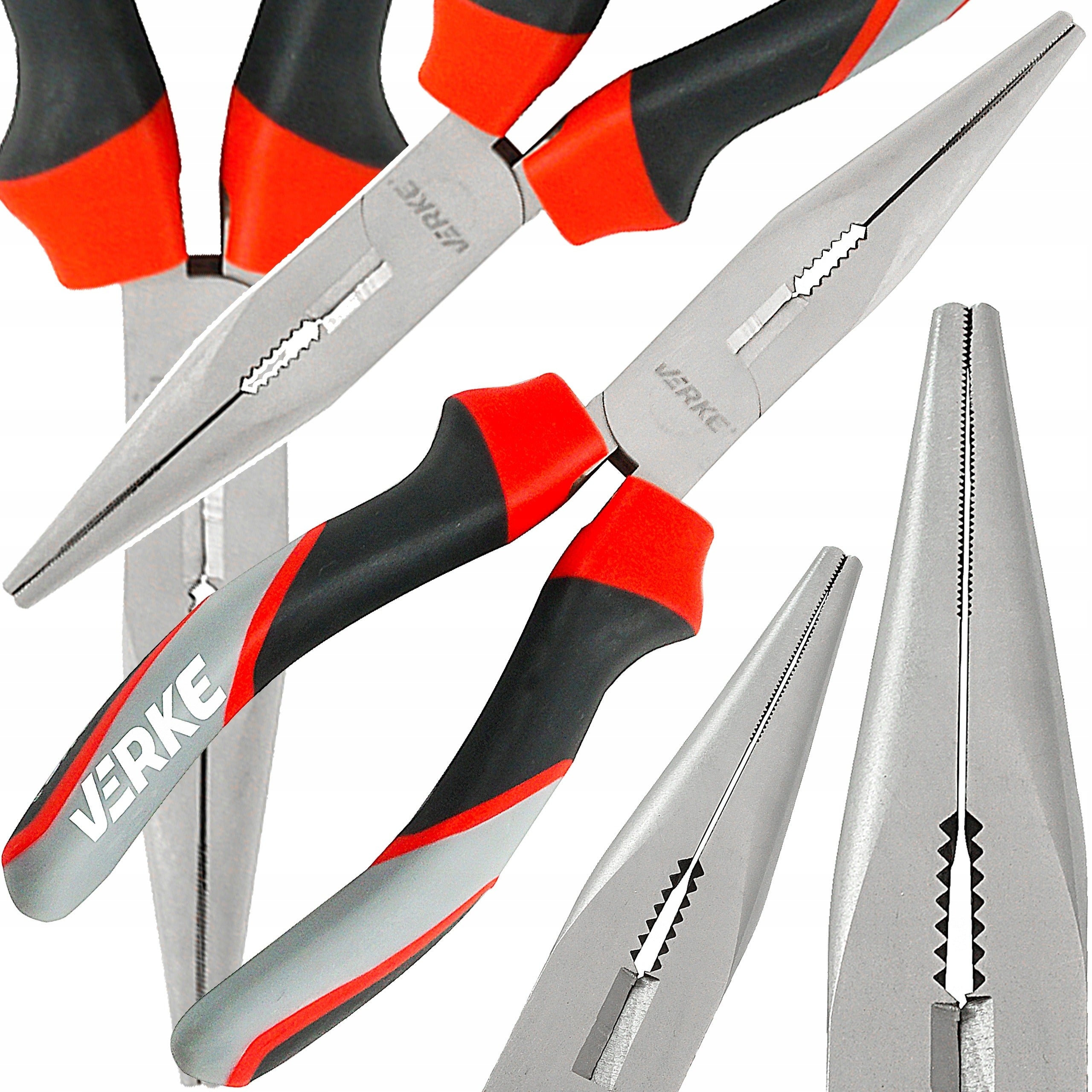 PLIERS ELONGATED SIMPLE PLIERS LONG 180mm UNIVERSAL STRONG SOLID