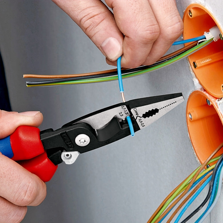 PLIERS FOR ELECTRICAL INSTALLATION WORK 200 MM, 6IN1 13 81 200 KNIPEX Brand Knipex