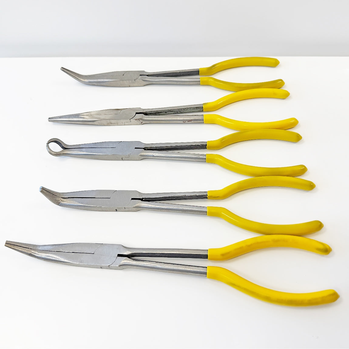 PLIERS LONG PLIERS LARGE BENT STRAIGHT ELONGATED CASE 5 PCS 280 MM Brand no brand