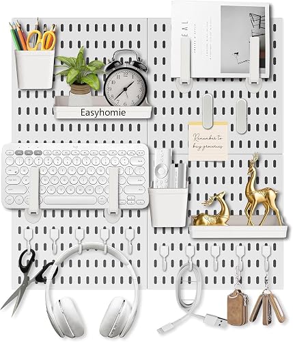 PLUG BOARD SET OF 4 PANELS 30X30 CM WALL ORGANIZATION FOR HOME
