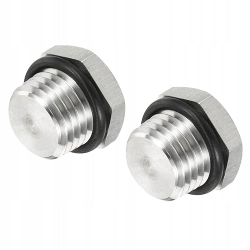 PLUG PIPE FITTING 1/4 NPT HEX THREAD SILVER 2 PCS MALE Brand no brand