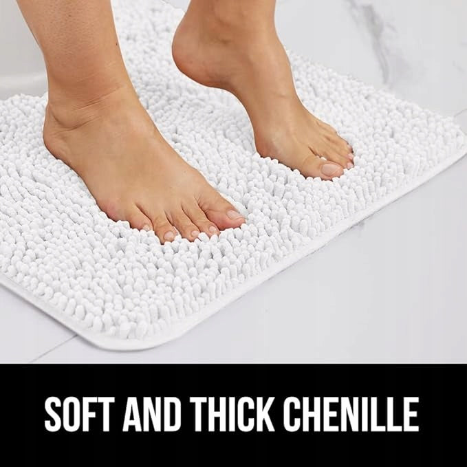 PLUSH BATHROOM RUG SHAGGY WHITE Rectangle 43x61cm EAN (GTIN) 0690065244664
