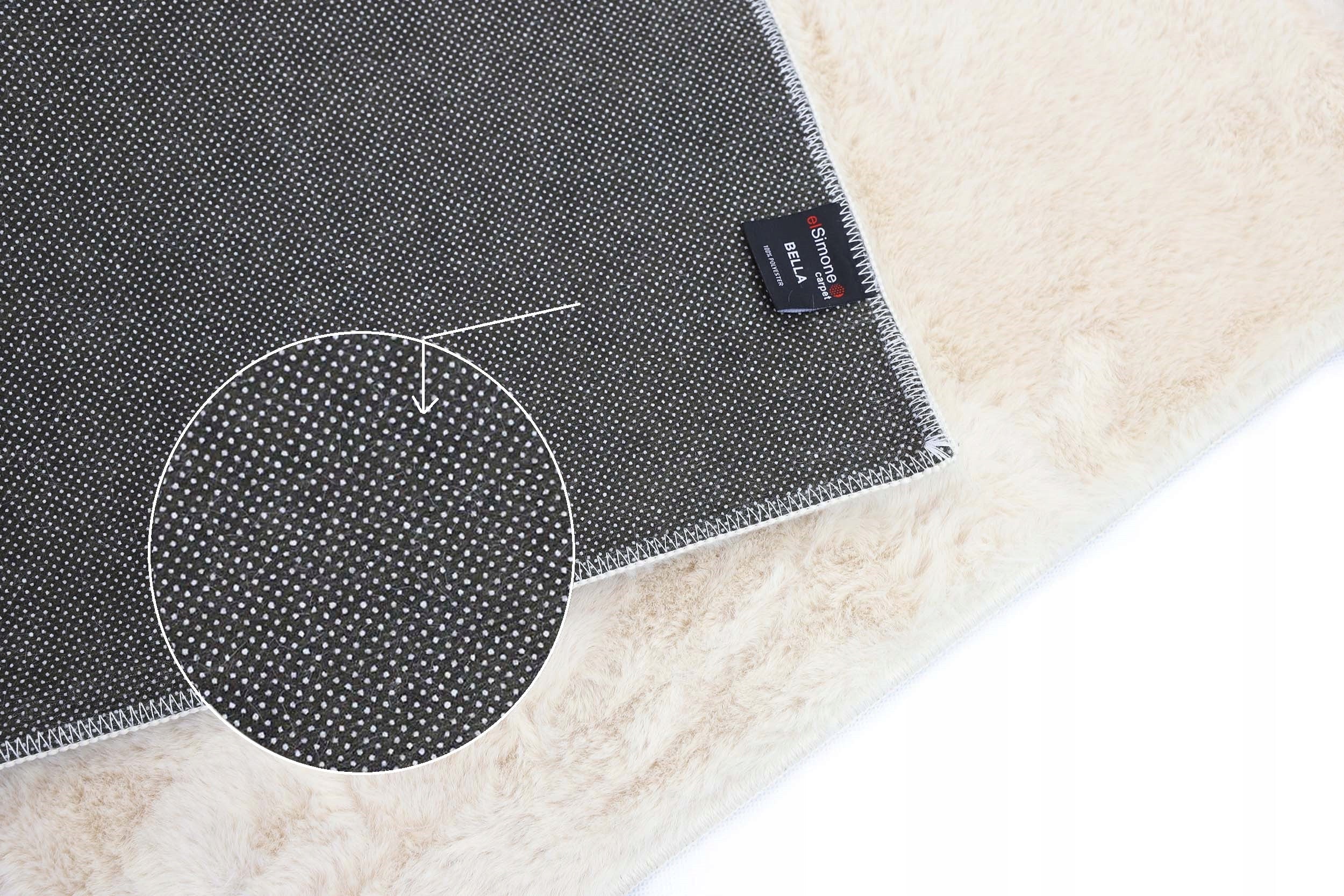 PLUSH CARPET RABBIT FUR SOFT VELVET RABBIT CREAM 120X160cm Color beige