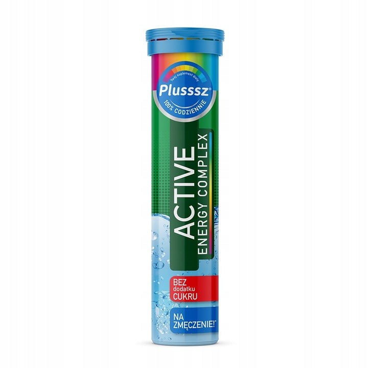 PLUSSSZ ACTIVE ENERGY COMPLEX CAFFEINE MAGNESIUM YERBA MATE 20 tabl.
