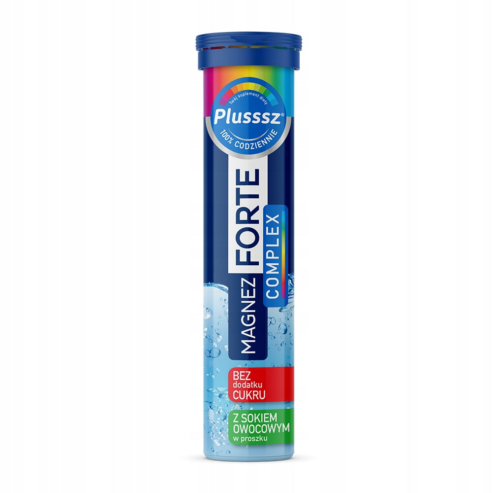 PLUSSSZ Magnesium Forte Complex orange grapefruit 20 effervescent tablets