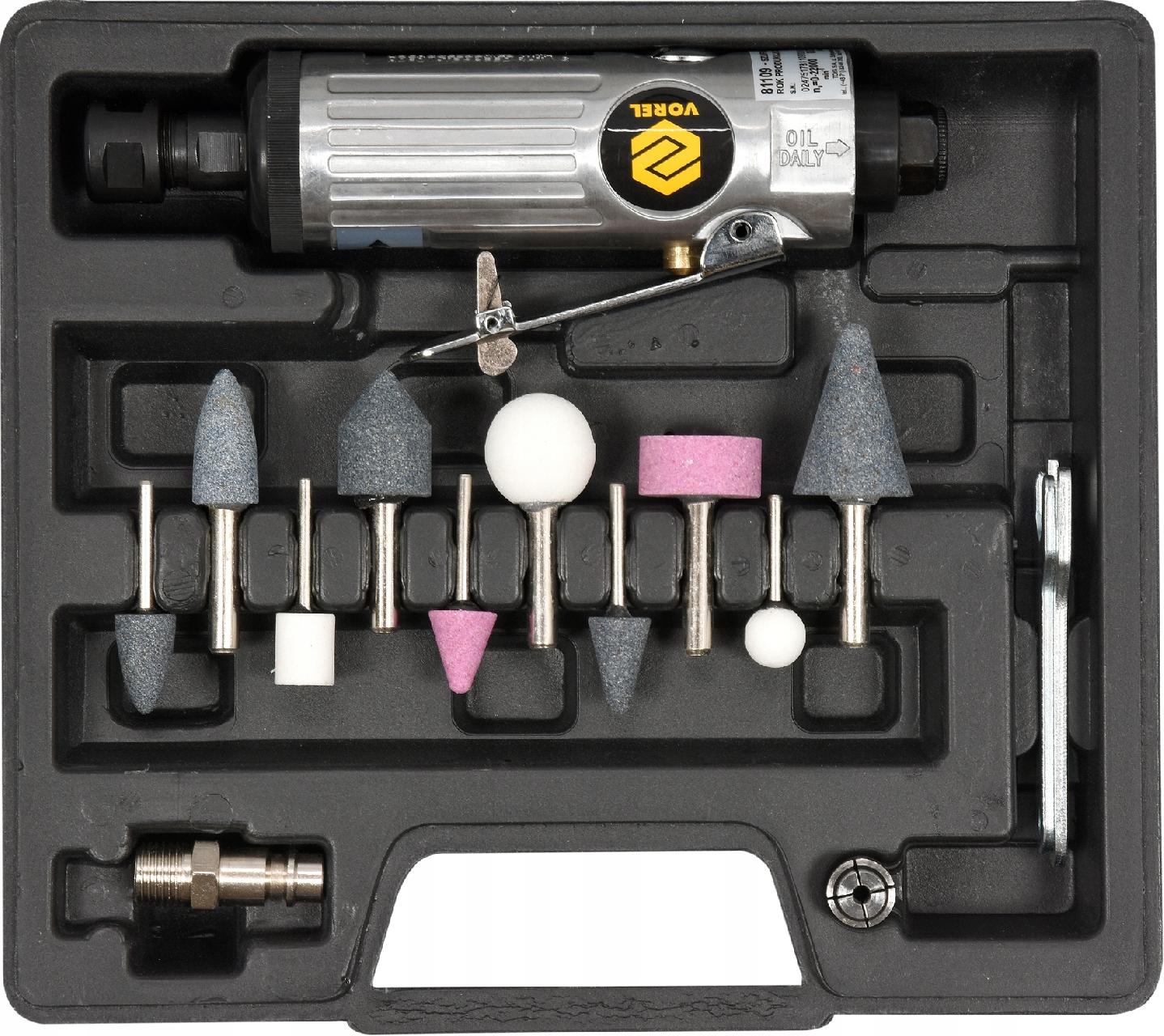 PNEUMATIC GRINDER STRAIGHT SHANK SET Brand Vorel