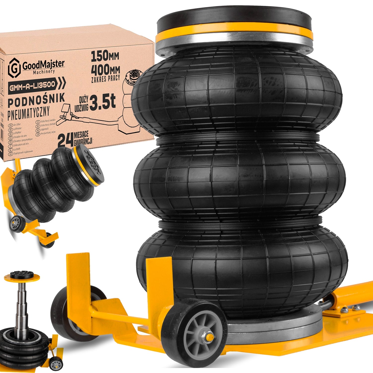 PNEUMATIC LIFT snowman cushion 3,5T 138-407mm Frog GoodMajster