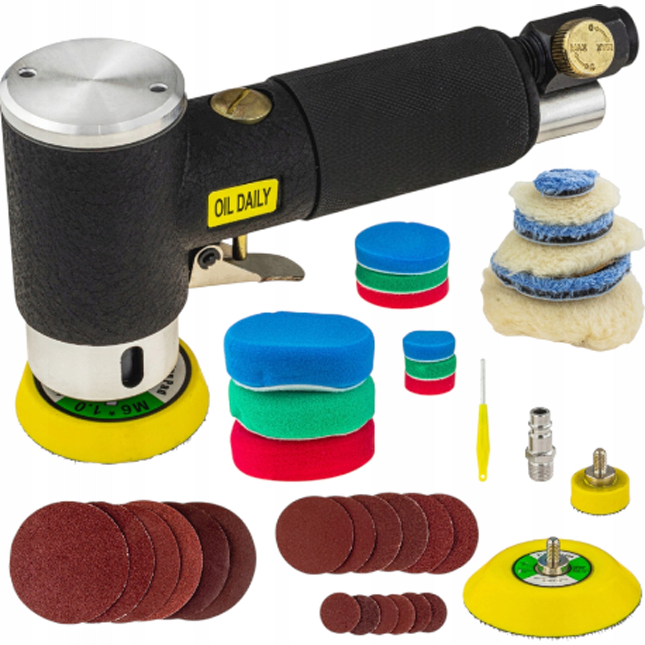 PNEUMATIC POLISHING ECCENTRIC GRINDER OSCILLATING 25 50 75MM POLISHER