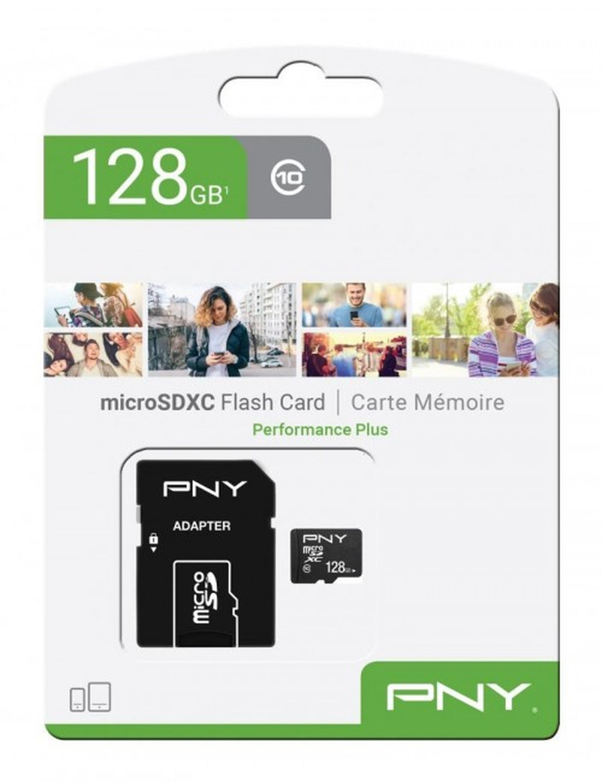 PNY MicroSDXC Memory Card 128GB Performance Plus
