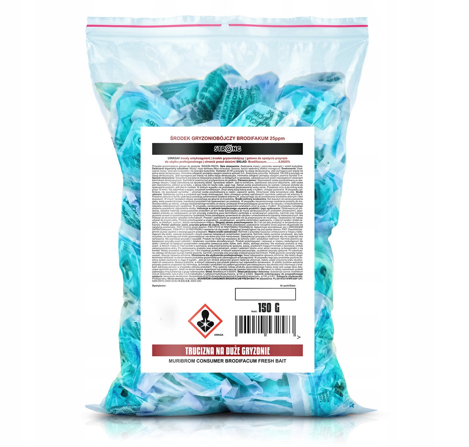 POISON FOR LARGE RODENTS POISON PASTE SACHET VERY STRONG STRONG Brand Strong