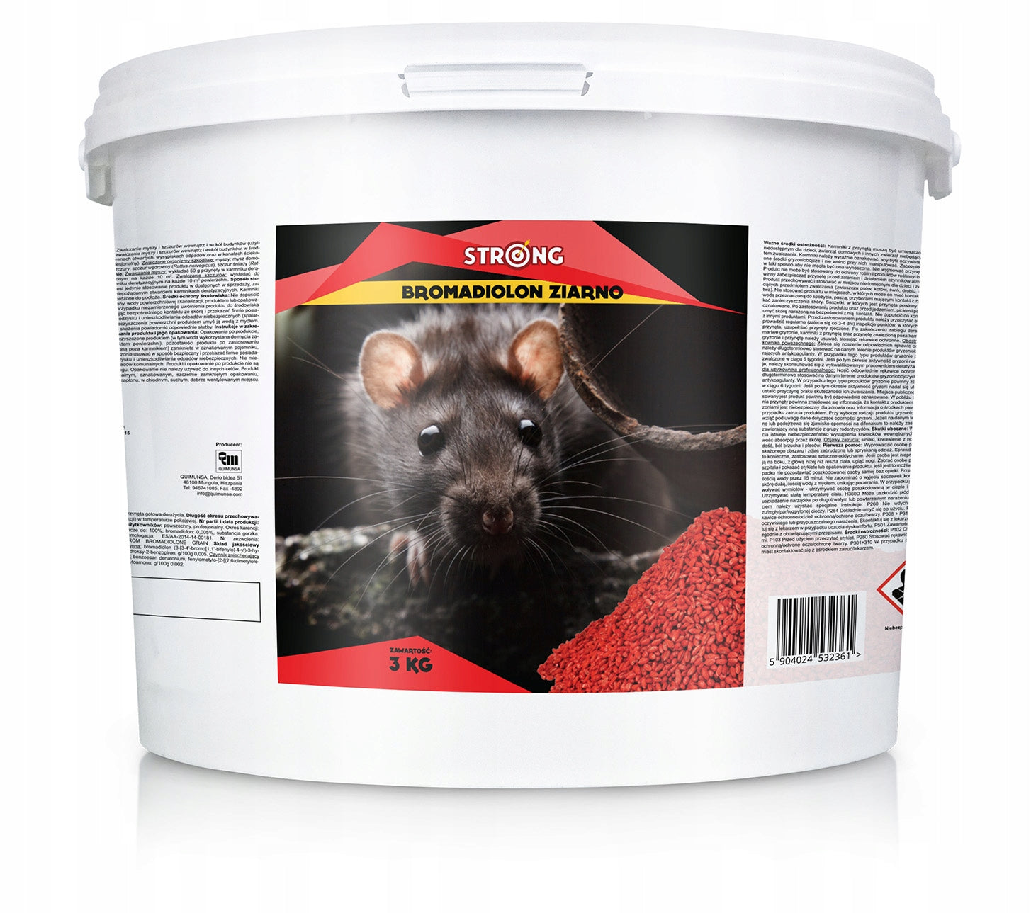 POISON FOR MICE AND RATS POISONED GRAIN BROMADIOLONE PAGES 3KG