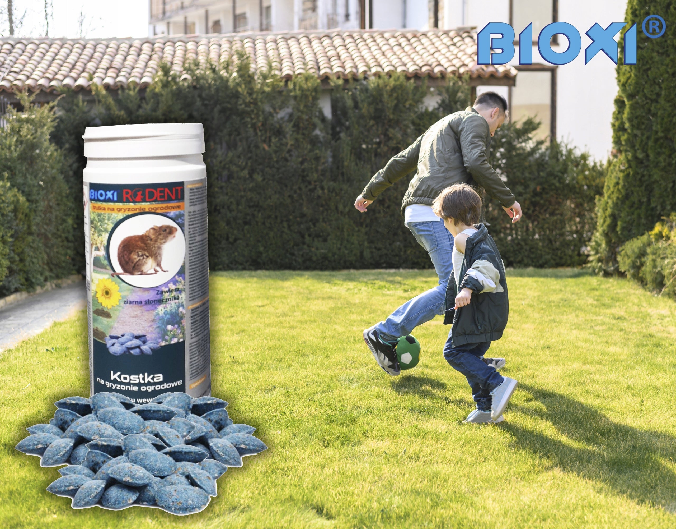 POISON MICE RATS PESTS GARDEN GRUBS VOLES CUBE GRAIN Brand Bioxi