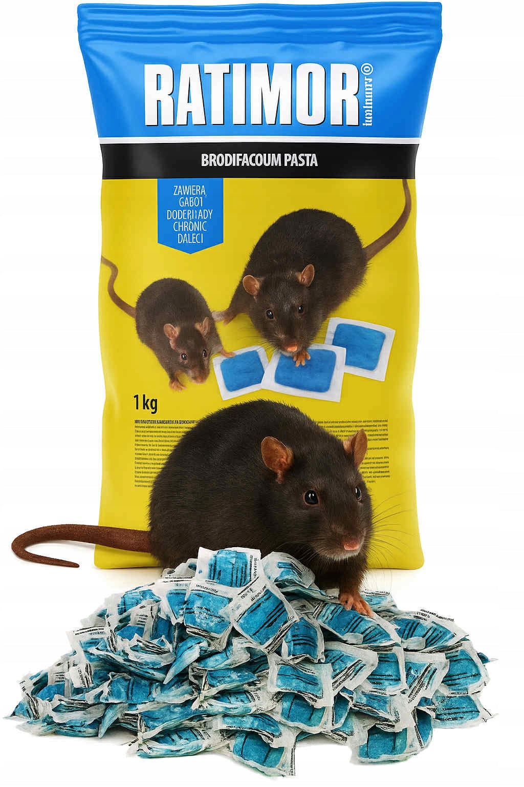 POISON PASTE FOR MICE AND RATS RATIMOR BLUE 1 KG