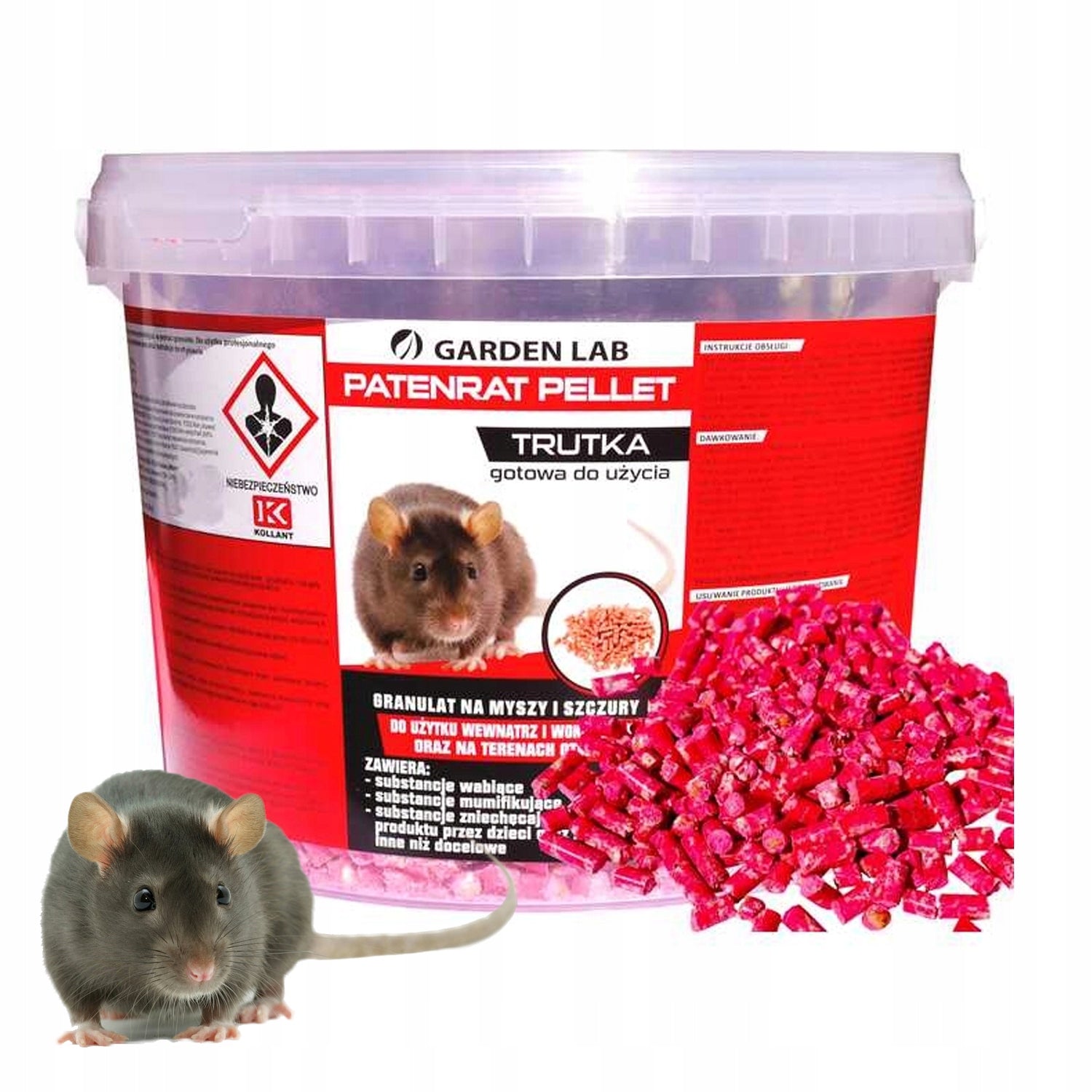 POISONED GRAIN STRONG POISON FOR MICE RATS RODENTS ATTRACTS MUMMIFYING 1KG Packaging status original