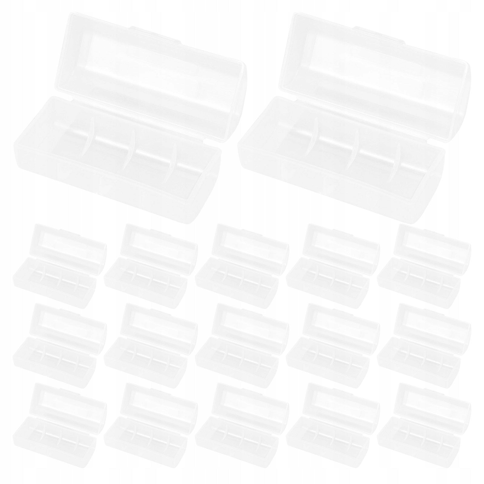 POJEMNIK NA BATERIE 26650 PLASTIKOWY PRZEZROCZYSTY 30 SZTUK Model 2209442419998