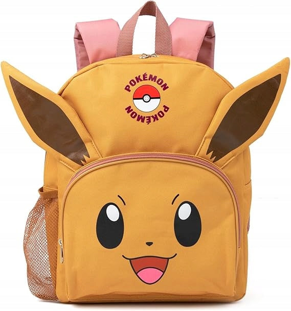 POKEMON EEVEE BACKPACK 4IN1 EARS 3D LUNCHBOX WATER BOTTLE PENCIL CASE GIFT Brand Pokémon