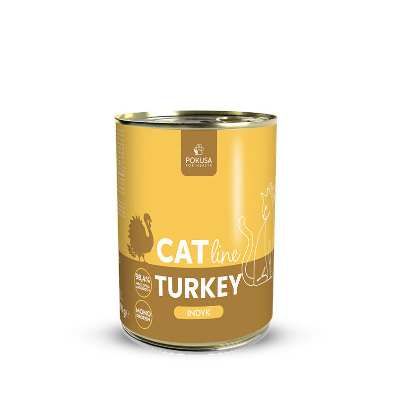 POKUSA CatLine Turkey Wet Cat Food 400g