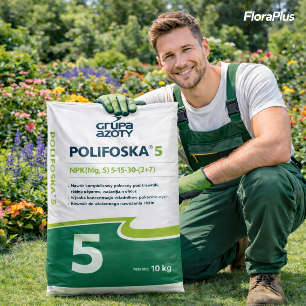POLIFOSKA FERTILIZER 5 NPK 10kg ORIGINAL FOR LAWN GRASS VEGETABLES TUJI GARDEN Manufacturer code 5907730801981